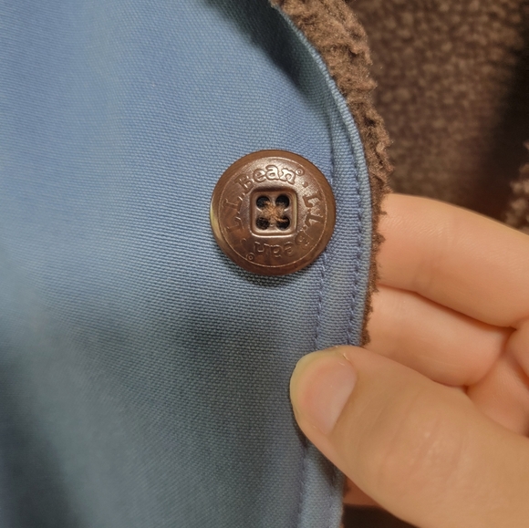 L.L.Bean Sherpa Lined Chore Jacket L Tall Vintage Country Western - Picture 5 of 9